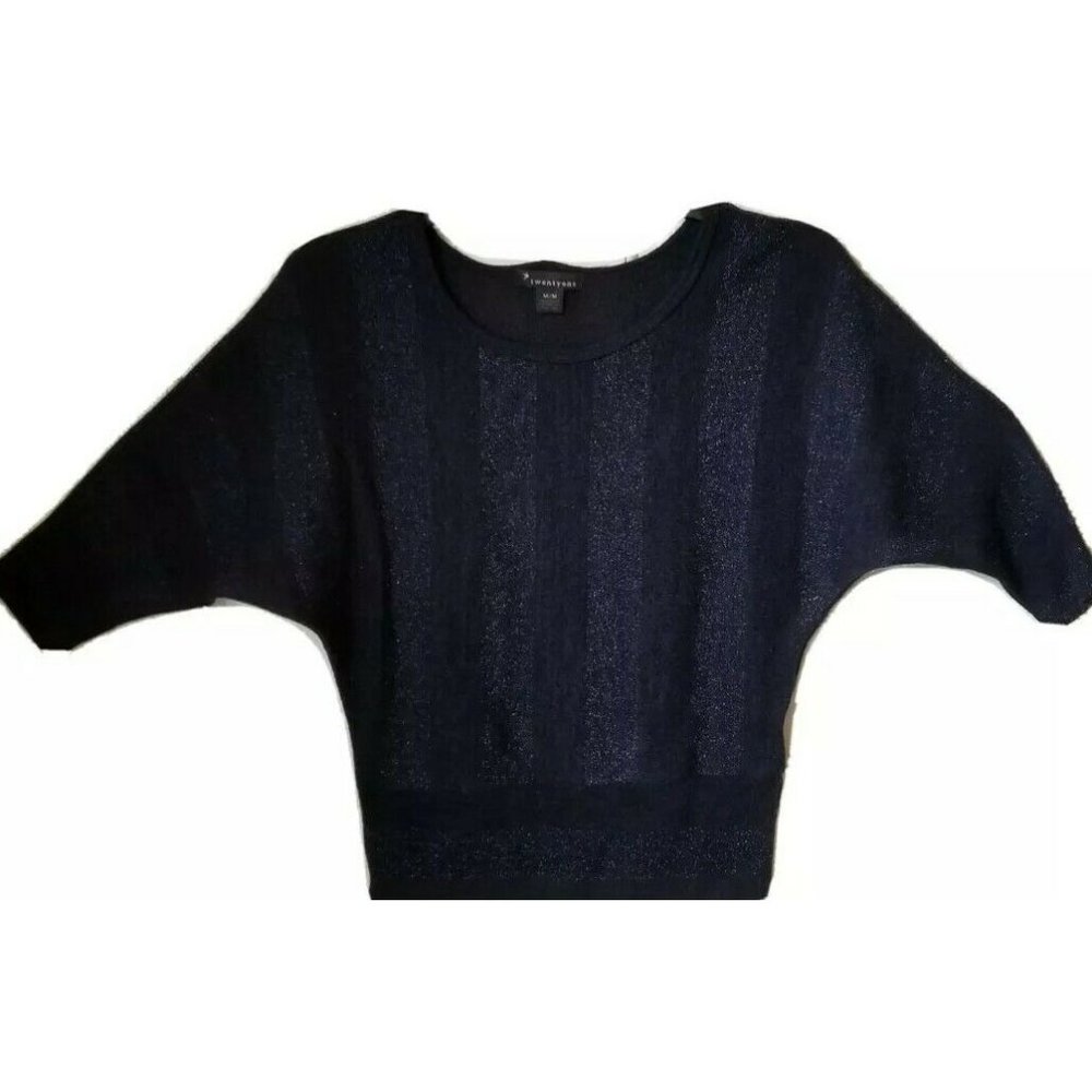 Forever 21 Sweater, Junior's Size M, Women's Medium, Blue and Silver